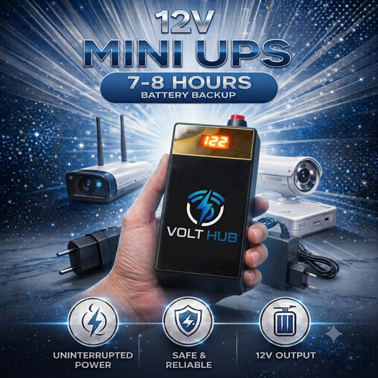 12V wifi router mini UPS 20000 mAH Volt Hub-Free Delivery & Allow To Open